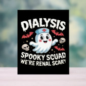Dialyse Spooky Squad Renale Halloween Nefrologie N Acryl Bord (Neutraal)