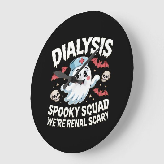 Dialyse Spooky Squad Renale Halloween Nefrologie N Grote Klok (Hoek)