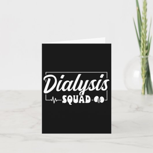 Dialyse Squad Dialyse Technician Nurse Kaart (Voorkant)