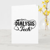 Dialyse Tech Dialyse Neefrologie Technicus Kaart (Gele Bloem)