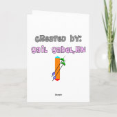 Dialyse-/Tech Funny-cadeautjes Kaart (Achterkant)