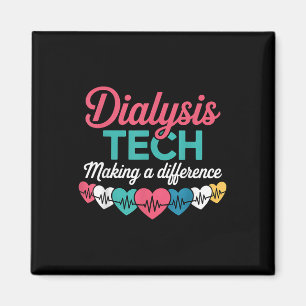 Dialyse Tech Maakt Een Verschil Technicus Hart Magneet