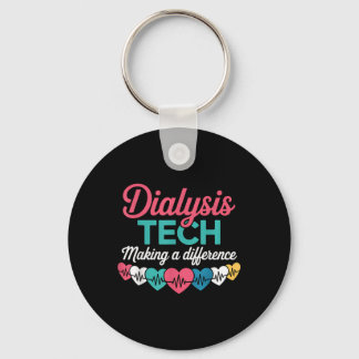Dialyse Tech Maakt Een Verschil Technicus Hart Sleutelhanger