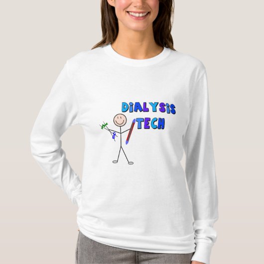 Dialyse Tech STICK MAN Design T-shirt (Voorkant)