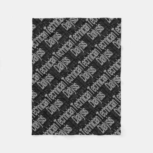 Dialyse-technicus Fleece Deken (Voorkant)