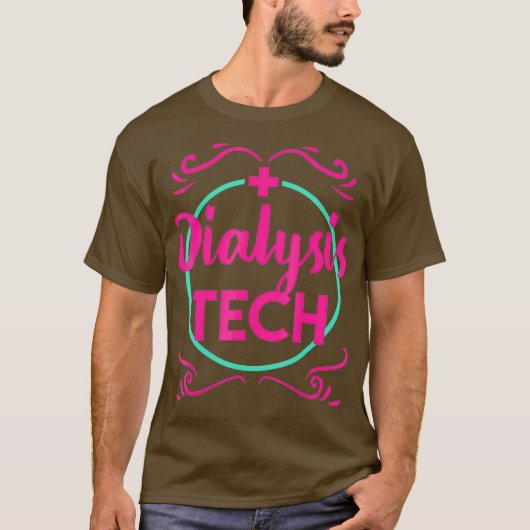 Dialyse technicus hemodialyse Afstuderen T-shirt (Voorkant)