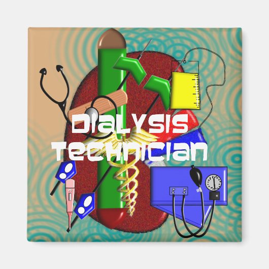 Dialyse-technicus Kunstgeschenken Magneet (Voorkant)