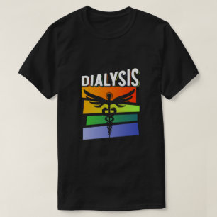 Dialyse Technicus Medisch Kleurrijke Verpleegkundi T-shirt