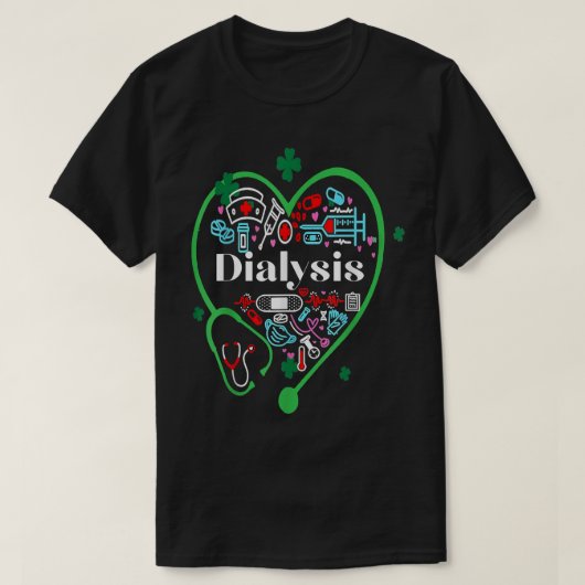 Dialyse Technicus Nephrology Neurse Kerstmis 202 T-shirt (Design voorkant)