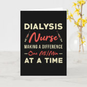 Dialyse Technicus Nurse Nefrologie Dialyse Tech Kaart (Gele Bloem)