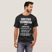 Dialyse Technicus Rechts Nefrologie Tech T-shirt (Voorkant volledig)