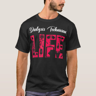 Dialyse-technologie voor levensnoefrologie van tec t-shirt