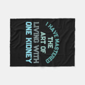 Dialyse van nierorgaandonor Nierziekte Fleece Deken (Voorkant (Horizontaal))