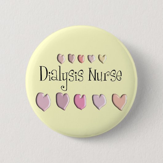 Dialyse Verpleegkundigen Ontwerpcadeaus voor dialy Ronde Button 5,7 Cm (Voorkant)