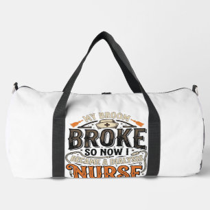 Dialyse Verpleegster Halloween Bezem Gebroken Vint Plunjezak