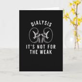 Dialyse voor dialyse-patiëntendialysetechnicus kaart (Gele Bloem)