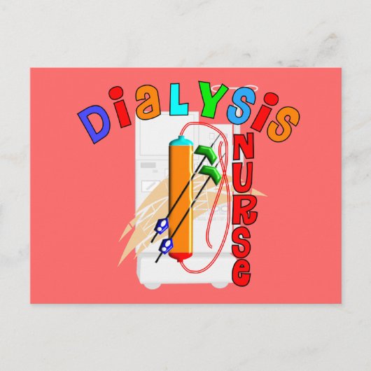 Dialyse- zurenschenkingen briefkaart (Voorkant)