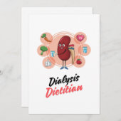 dialysediëtist feestdagenkaart (Voorkant / Achterkant)