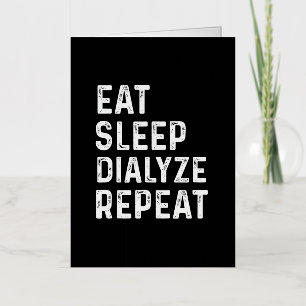 Dialysegeschenken voor patiënten Niertechnologie N Folie Wenskaart