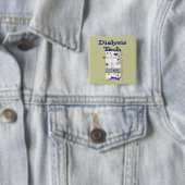 Dialysetechnicus — Fresenius-ontwerp machine Vierkante Button 5,1 Cm (In situ)