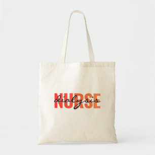 Dialyseverpleegster Moderne Typografie Tote Bag