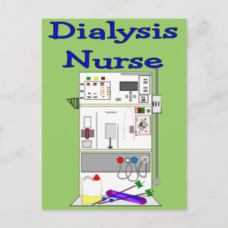 Dialysezurse-cadeautjes voor unieke machines briefkaart