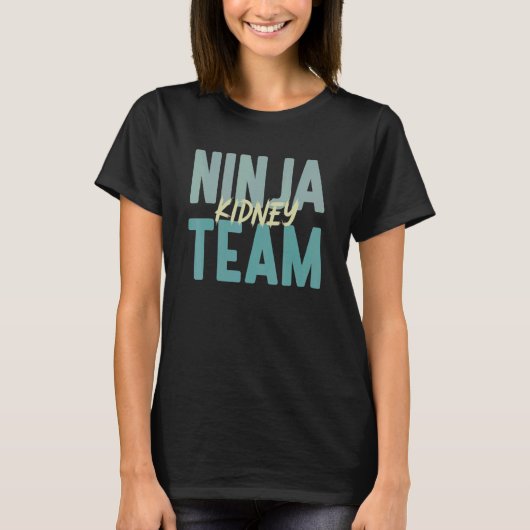 Dialysis Tech Kidney Ninja Team Hemodialysis Nurse T-shirt (Voorkant)