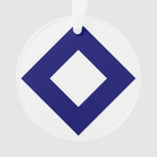Diamant blanc, Bordure bleu gras