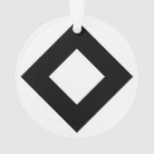 Diamant blanc, Bordure noire en gras (dos)