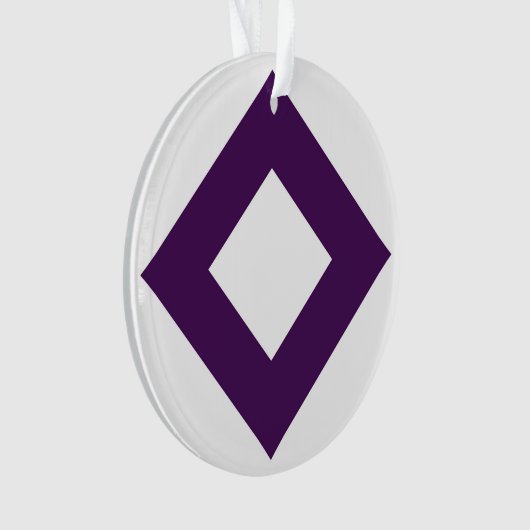 Diamant blanc, Bordure pourpre gras (devant)