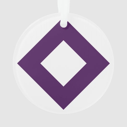 Diamant blanc, Bordure pourpre gras (dos)