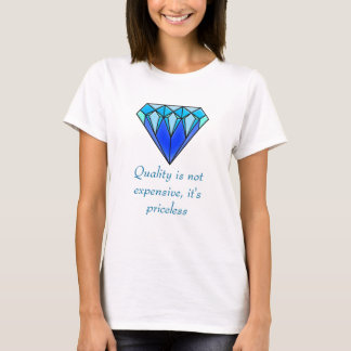 Diamant bleu, je suis un T-shirt sans prix