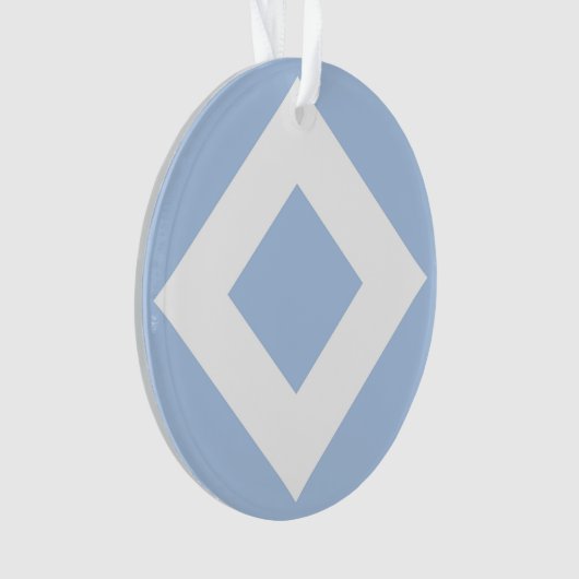 Diamant bleu pâle, Bordure blanche gras (devant)