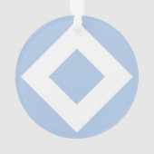 Diamant bleu pâle, Bordure blanche gras (dos)