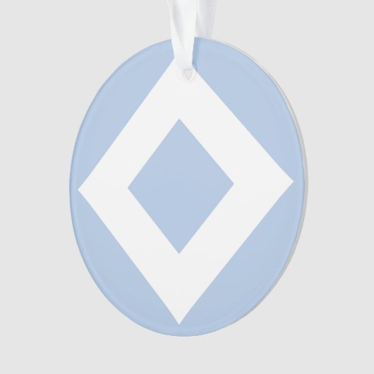 Diamant bleu pâle, Bordure blanche gras (devant)