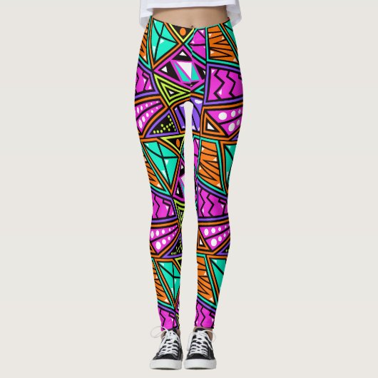 diamant bleu violet bleu aqua leggings de yoga mul (Devant)