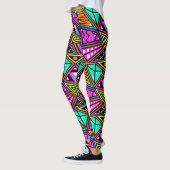 diamant bleu violet bleu aqua leggings de yoga mul (Gauche)