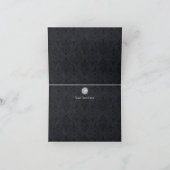 Diamant Boog & Damast 25e Verjaardag Bedankt (Binnen)