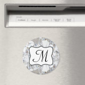 Diamant Cristal Glitz Monogramme Aimant initial (In Situ (Lave-vaisselle))
