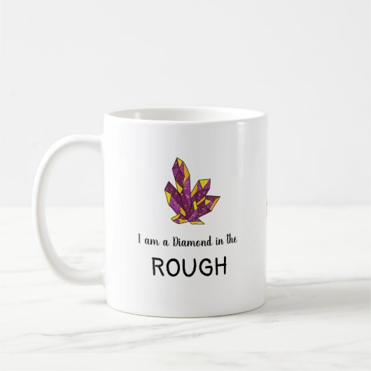Diamant dans la Mug de café ROUGH (Gauche)
