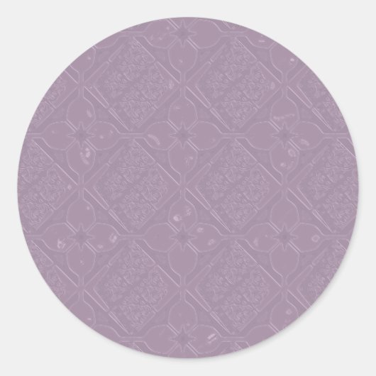 Diamant de lavande et ton floral sur les stickers (Devant)