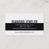 Diamant de modèle de carte de visite (Dos)