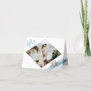 Diamant de ruban Starfish avec Carte de remercieme