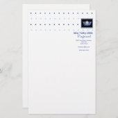 Diamant de style de Mlle Amérique et papeterie de (Devant / Derrière)