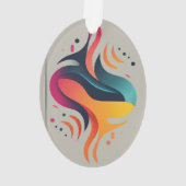 Diamant en golf ornament (achterkant)