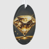Diamant en golf ornament (voorkant)