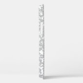 Diamant Gesimuleerde Monogram Zilveren Metaal Blin Case-Mate iPhone Case (Achterkant / Rechts)