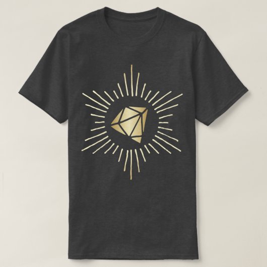 Diamant gouden tekening t-shirt (Design voorkant)