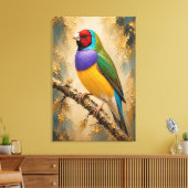 Diamant Gouldian Luxe Impression sur Toile (Insitu(Salon))