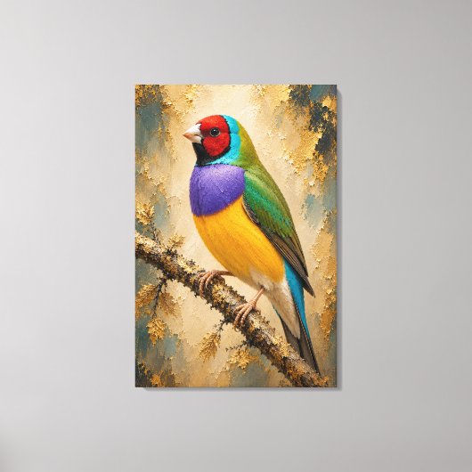 Diamant Gouldian Luxe Impression sur Toile (Recto)